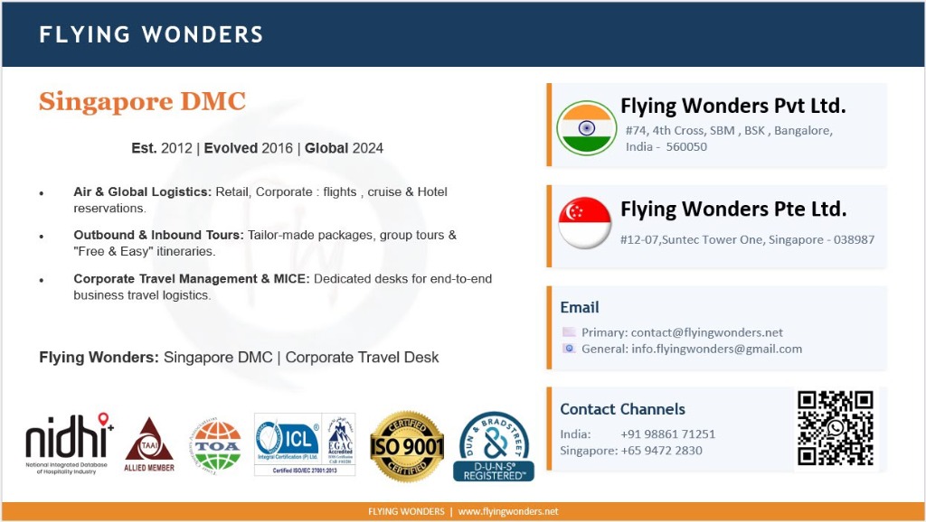 Flying Wonders Singapore DMC Profile